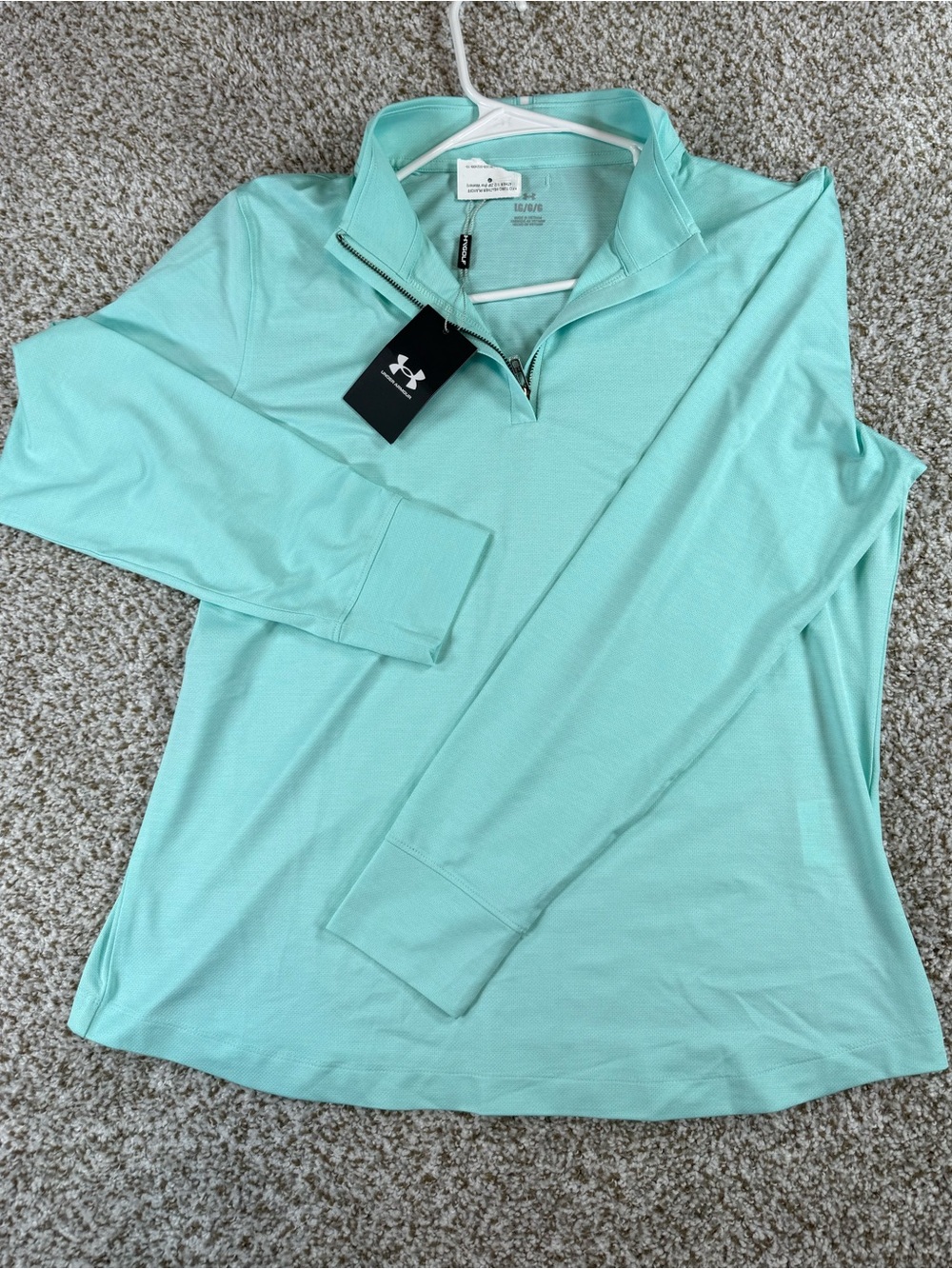 Under Armour Zinger 3.0 Neo Green Golf Quarter-Zip Pullover